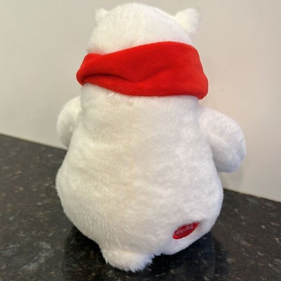 COCA COLA COKE Collec 7" Sitting WHITE POLAR BEAR PLUSH DOLL  Clean - Picture 4 of 7